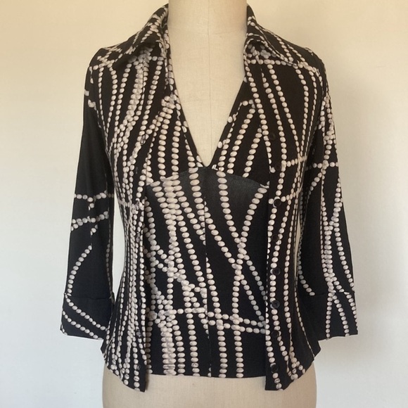 1990s 2-piece set, sleeveless & button down tops, marked S but fits like XS - Picture 1 of 13